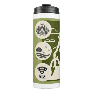 Garrafa Térmica WiFi + natureza = aventura de camping camping