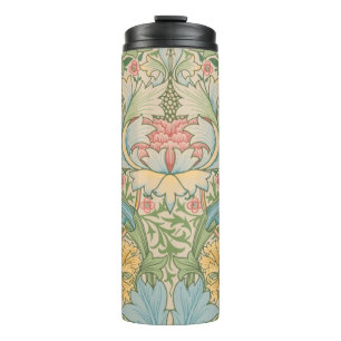 Garrafa Térmica William Morris Flor de Murta Floral Botânico