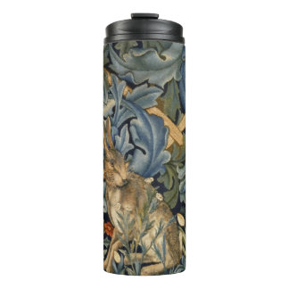 Garrafa Térmica William Morris Forest Rabbit Floral Art Nouveau