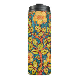 Garrafa Térmica William Morris Rosa Wreath: Artes e Artesanatos Cl