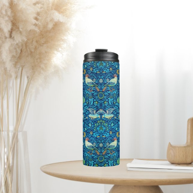 Garrafa Térmica William Morris Tumbler Blue aves (Criador carregado)