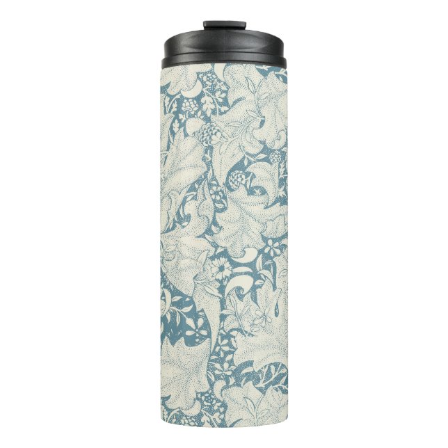 Garrafa Térmica William Morris Wallflower Blue damask (Frente)