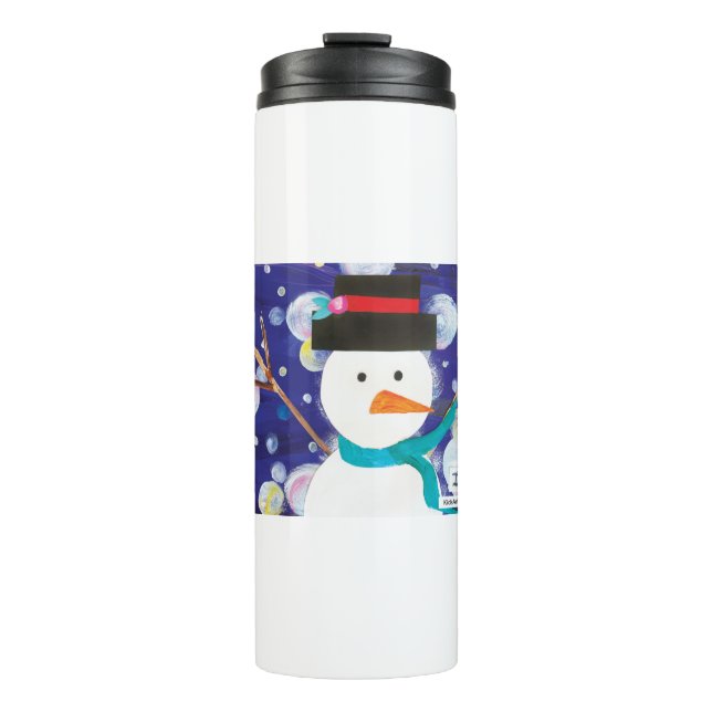 Garrafa Térmica Winter Snowman (Frente)