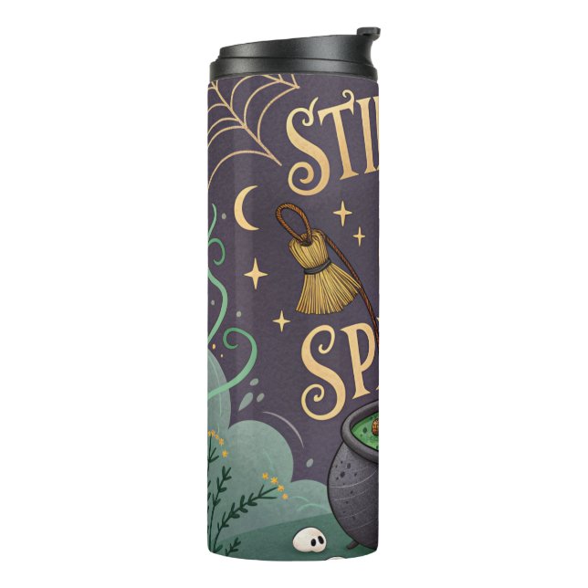 Garrafa Térmica Witchy Halloween Thermal Tumbler Stirring Up Spell (Giro à esquerda)