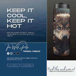 Garrafa Térmica Wolf Pup Thermal Tumbler