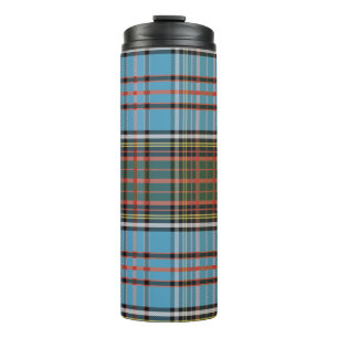 Garrafa Térmica Xadrez Clan Anderson Light Blue Check Tartan