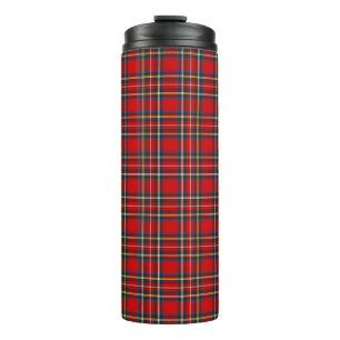 Garrafa Térmica Xadrez Real Stewart Tartan Padrão Escocês