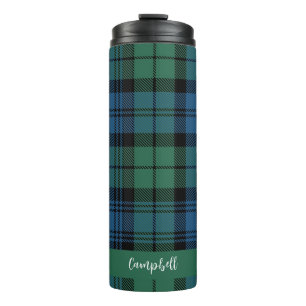 Garrafa Térmica Xadrez Rústico Personalizado Campbell Tartan