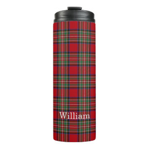 Garrafa Térmica Xadrez Stewart Red Green Pai Aniversário