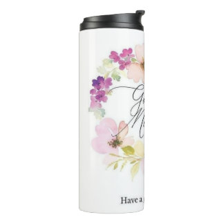 Garrafa Térmica xícara com design de flor 🌺