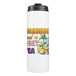 Garrafa Térmica Xícara isolada de Tumbler Termal Doce Sunshine