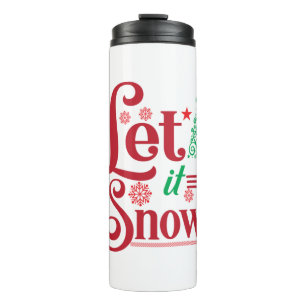 Garrafa Térmica Xmas Art Let Is Snow