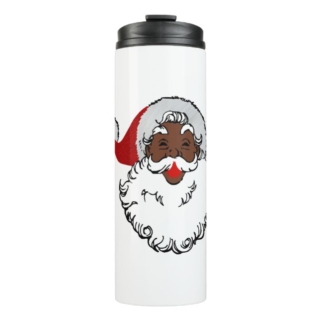 Garrafa Térmica xmas black santa claus (Frente)