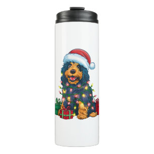 Garrafa Térmica Xmas Lighting Santa Hate Cão de Água Português Chr