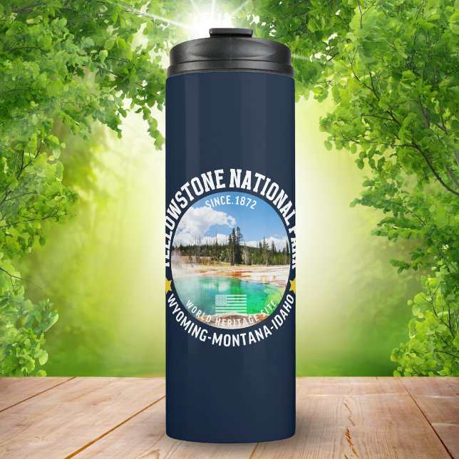 Garrafa Térmica Yellowstone National Park  Nature Landscape (Criador carregado)