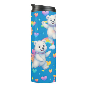 Garrafa Térmica Zarah o Urso Polar Dançante Tumblers Térmicos