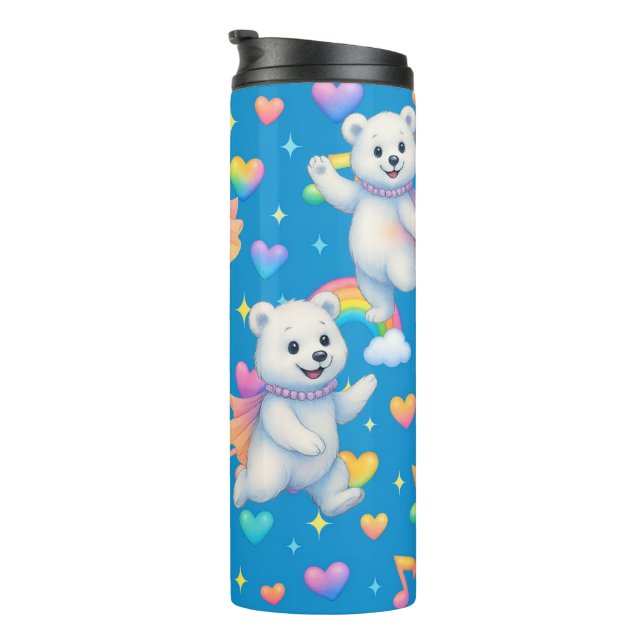 Garrafa Térmica Zarah the Dancing Polar Bear Thermal Tumblers (Rotação à direita)