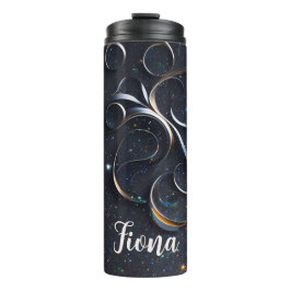 Garrafa Térmica Zarte Ornamente in blau