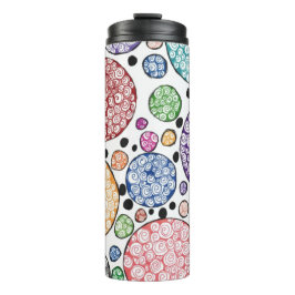 Garrafa Térmica Zentangle circles pattern