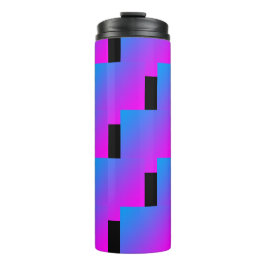 Garrafa Térmica Zigzag Azul Cor-de-rosa Púrpura 4Roxi