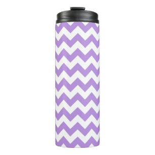 Garrafa Térmica Zigzag Roxo, Chevron Roxo, Padrão Geométrico