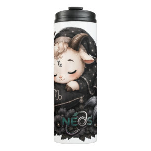 Garrafa Térmica Zodíaco Kawaii Neos Capricórnio