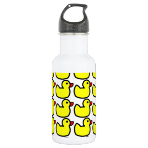 Garrafa Teste padrão Ducky de borracha amarelo brilhante