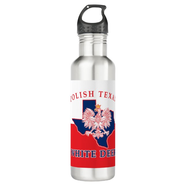 Garrafa Texano polonês de veado branco (Frente)