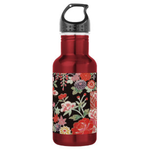 Garrafa Têxtil KIMONO Japonês, Padrão Floral