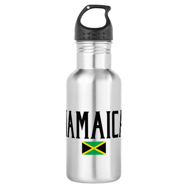 Garrafa Texto Preto do Sinalizador Jamaica (Frente)