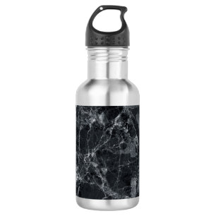 Garrafa Textura de mármore preto