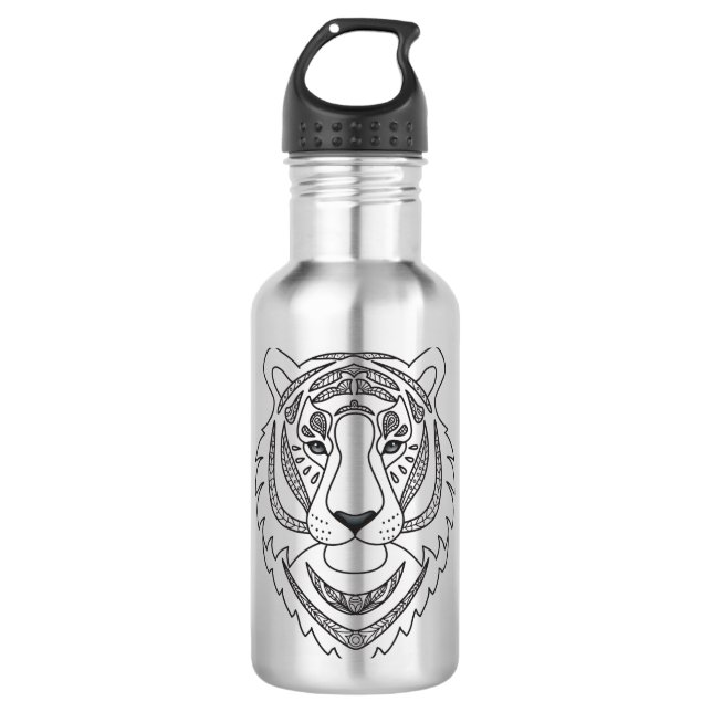 Garrafa Tigre branco inspirado (Frente)
