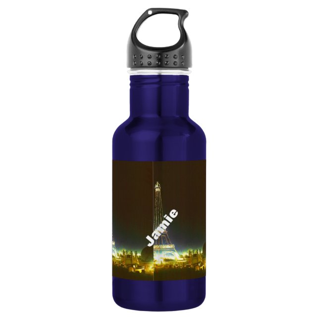 Garrafa Tipografia Calliografia Paris França Torre Eiffel (Frente)