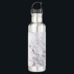 Garrafa Tocar na Tendência Chic Rosa White e Cinza Marble<br><div class="desc">Garrafa de Água.</div>