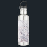 Garrafa Tocar na Tendência Chic Rosa White e Cinza Marble<br><div class="desc">Garrafa de Água.</div>