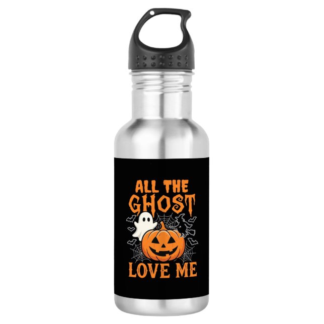 Garrafa Todo o Fantasma Me Ama Design de Halloween_1 (Frente)