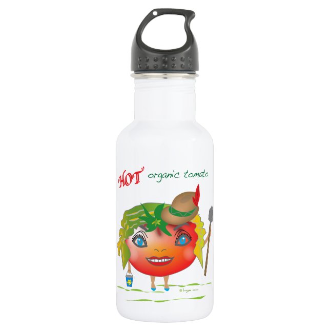 Garrafa Tomate orgânico quente (Frente)