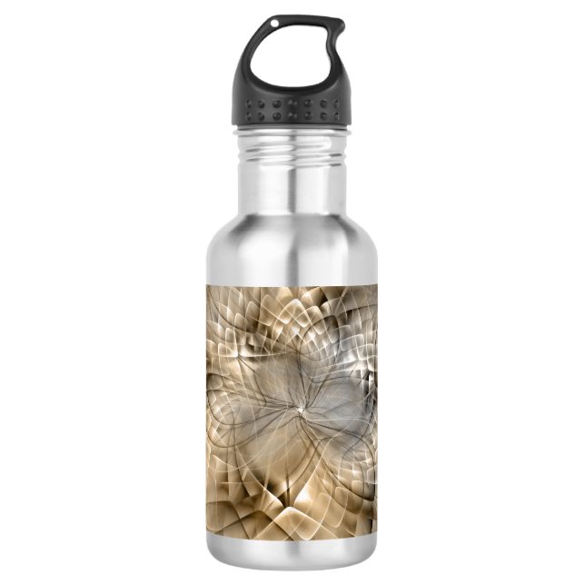 Garrafa Tons da Terra Textura de Arte Fractal Moderna Abst (Frente)