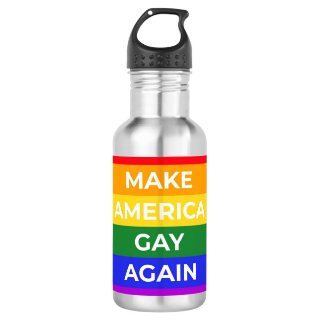 Garrafa Tornar a América Gay novamente (Frente)