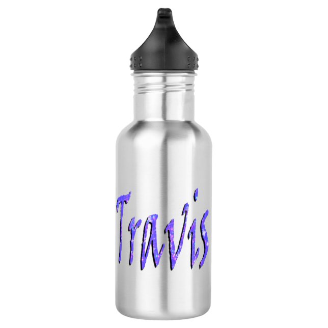 Garrafa Travis, Name, Logo (Direita)