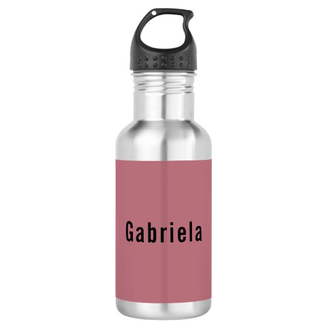 Garrafa Trendência Profissional de Cor Dourada com rosa (Frente)