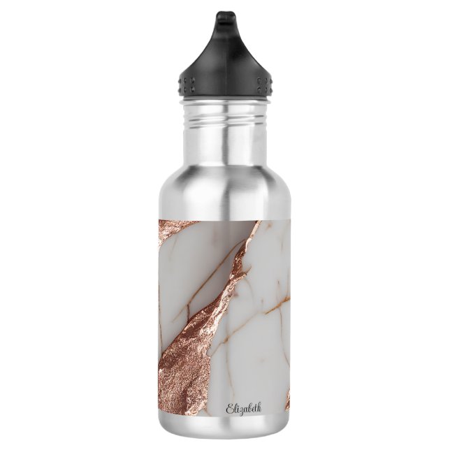 Garrafa Trendy Copper Glitter Marble (Direita)
