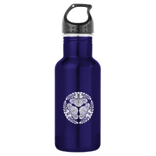 Garrafa Três flores do paulownia, cabeças que enfrentam