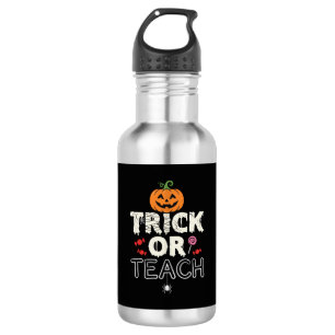 Garrafa Trick or Teach Design de Professor de Halloween (2