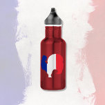 Garrafa Tricolor French Rooster<br><div class="desc">Design original. Um galo tricolor e um galho. França.</div>