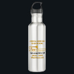 Garrafa Trombone High School Band Gold Personalized<br><div class="desc">This modern custom gold high school marching band stainless steel water bottle features the student and band name under the trombone instrument. Customize for symphonic,  wind ensemble,  or concert band members or their director for a great graduation keepsake gift.</div>