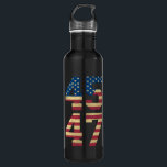 Garrafa Trump 2024 45 47 Vintage American Flag Retro 4547<br><div class="desc">Trump 2024 45 47 Vintage American Flag Retro 4547 Trump 2024</div>
