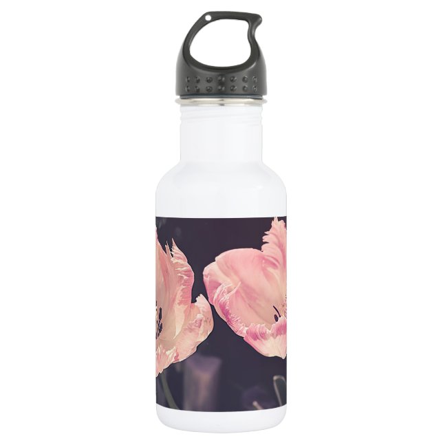 Garrafa Tulipas Lindas em Flor - Personalizado (Frente)