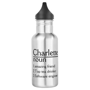 Garrafa Tumbler Definição de Nome Personalizado