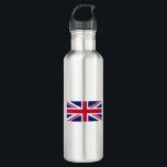 Garrafa Uk Flag-Reino Unido-England-Union Jack<br><div class="desc">Bandeira do Reino Unido-Reino Unido-Inglaterra-British Flag-British design. Adicione alguma diversão ao seu guarda-roupa com este design engraçado "Uk Flag-United Kingdom-England-British Flag-British" ou dê-o como o presente perfeito.</div>